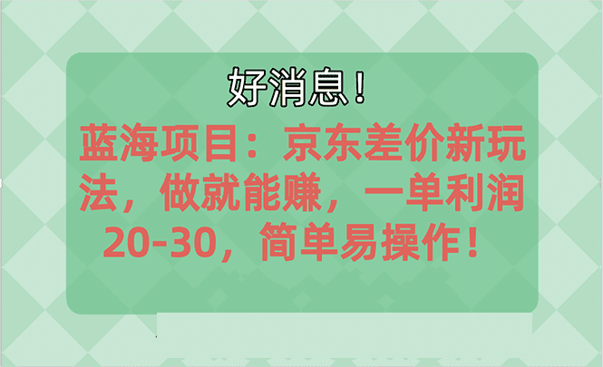 越早知道越能赚到钱的蓝海项目：京东大平台操作，一单利润20-30，简单…-会创网(会创项目网)