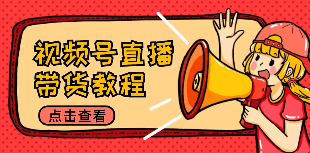 视频号直播带货教程：选品思路与话术拆解/掌握多种带货套路/提升直播效果-会创网(会创项目网)